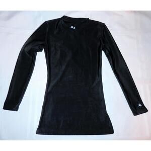 BADGER    Youth M    BLACK Long-Sleeve Compression Top   Extra Long